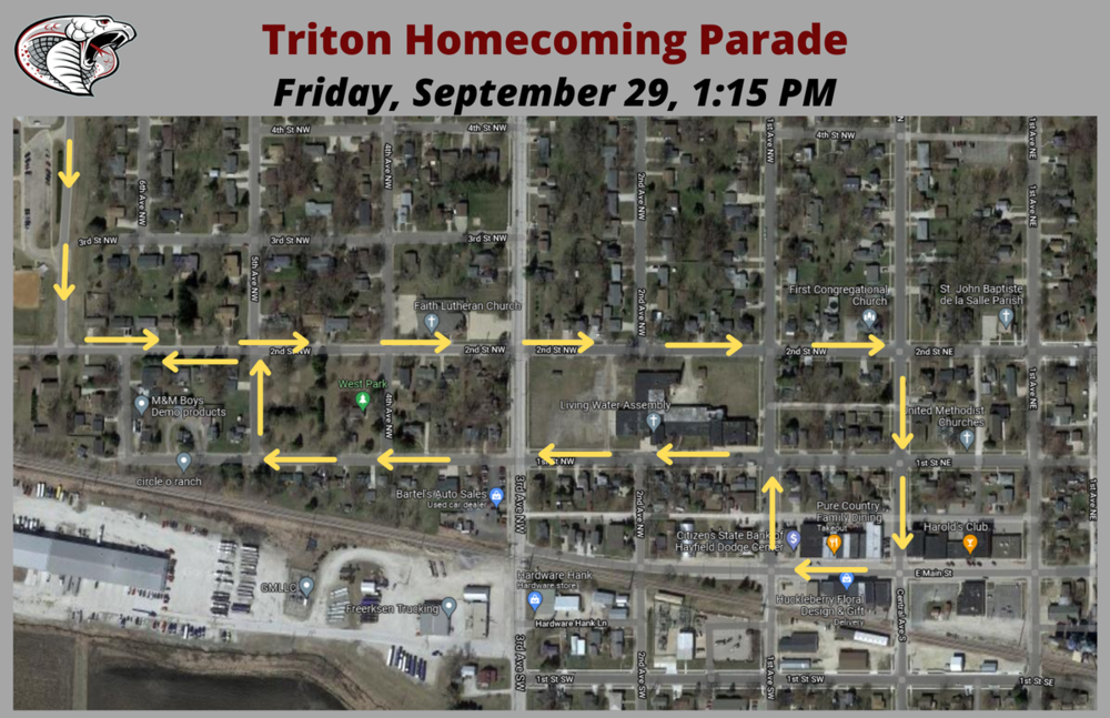 Homecoming parade information