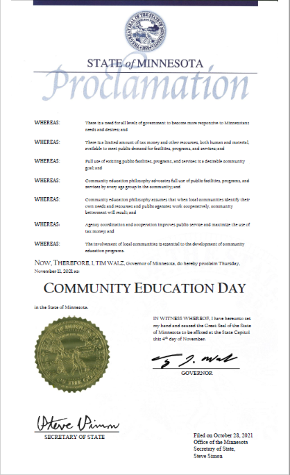 National Community Education Day