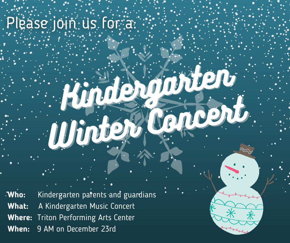 Kindergarten Winter Concert